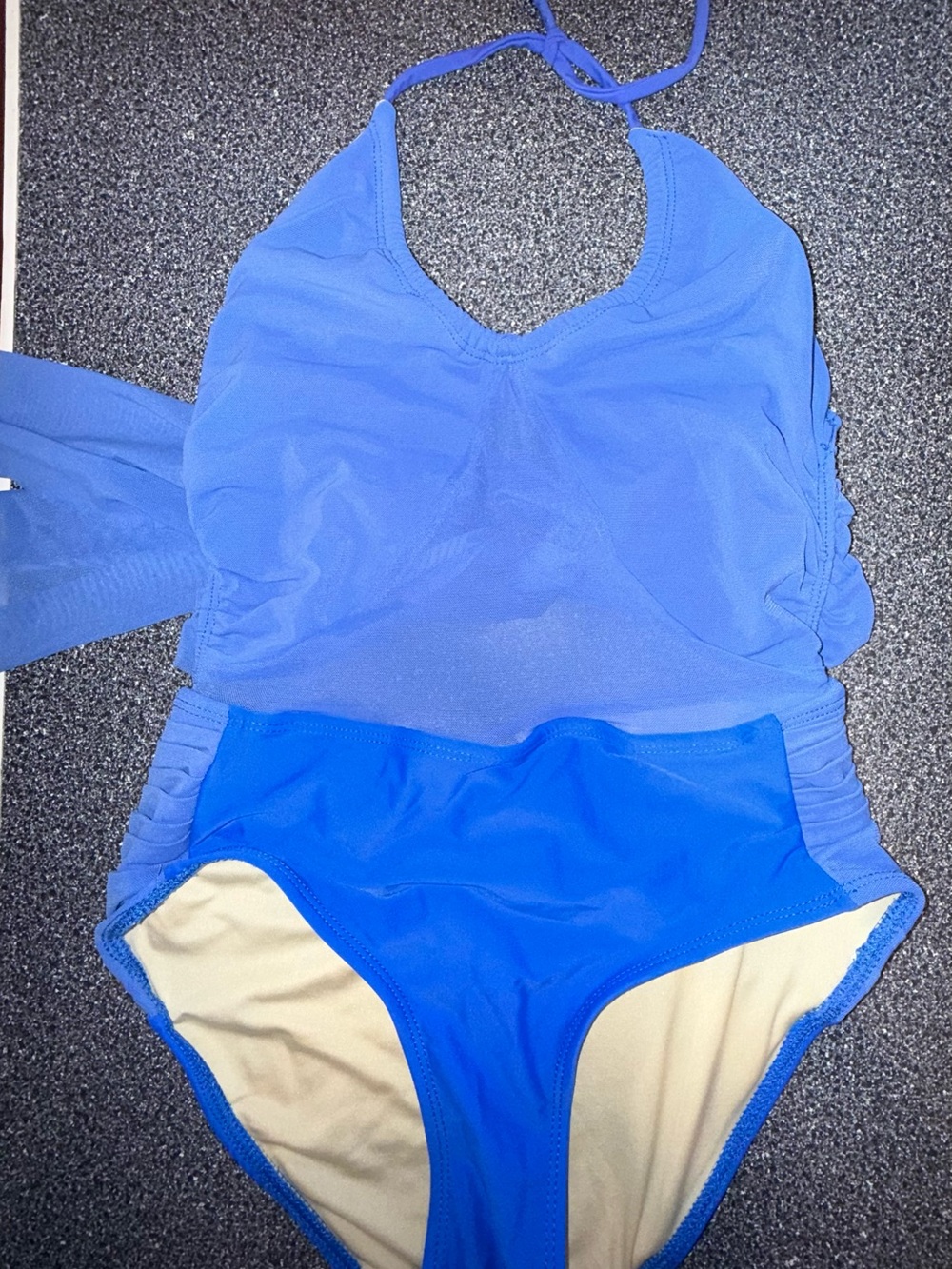Kandi Kouture Dance Leotard Blue Halter Size Adult Teen Small (3/5)